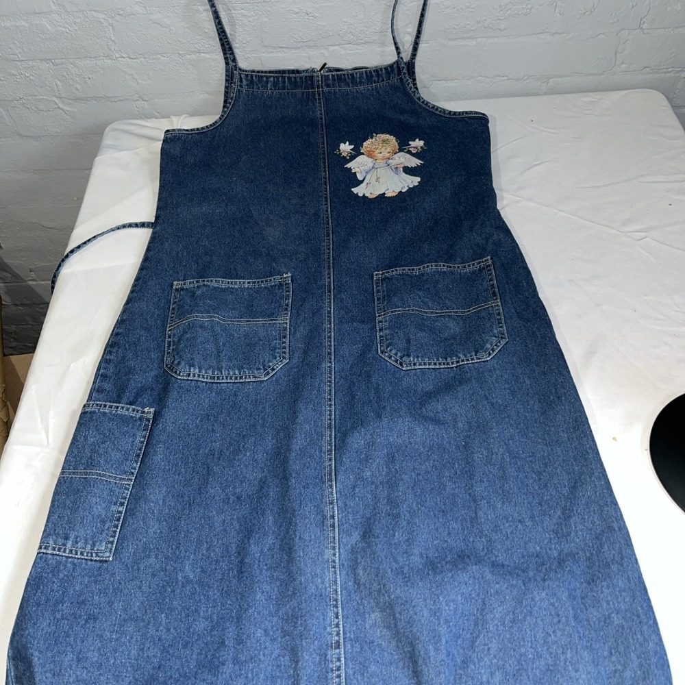 Vintage Sydni Jordan Denim Maxi Dress Medium M Sleeveless